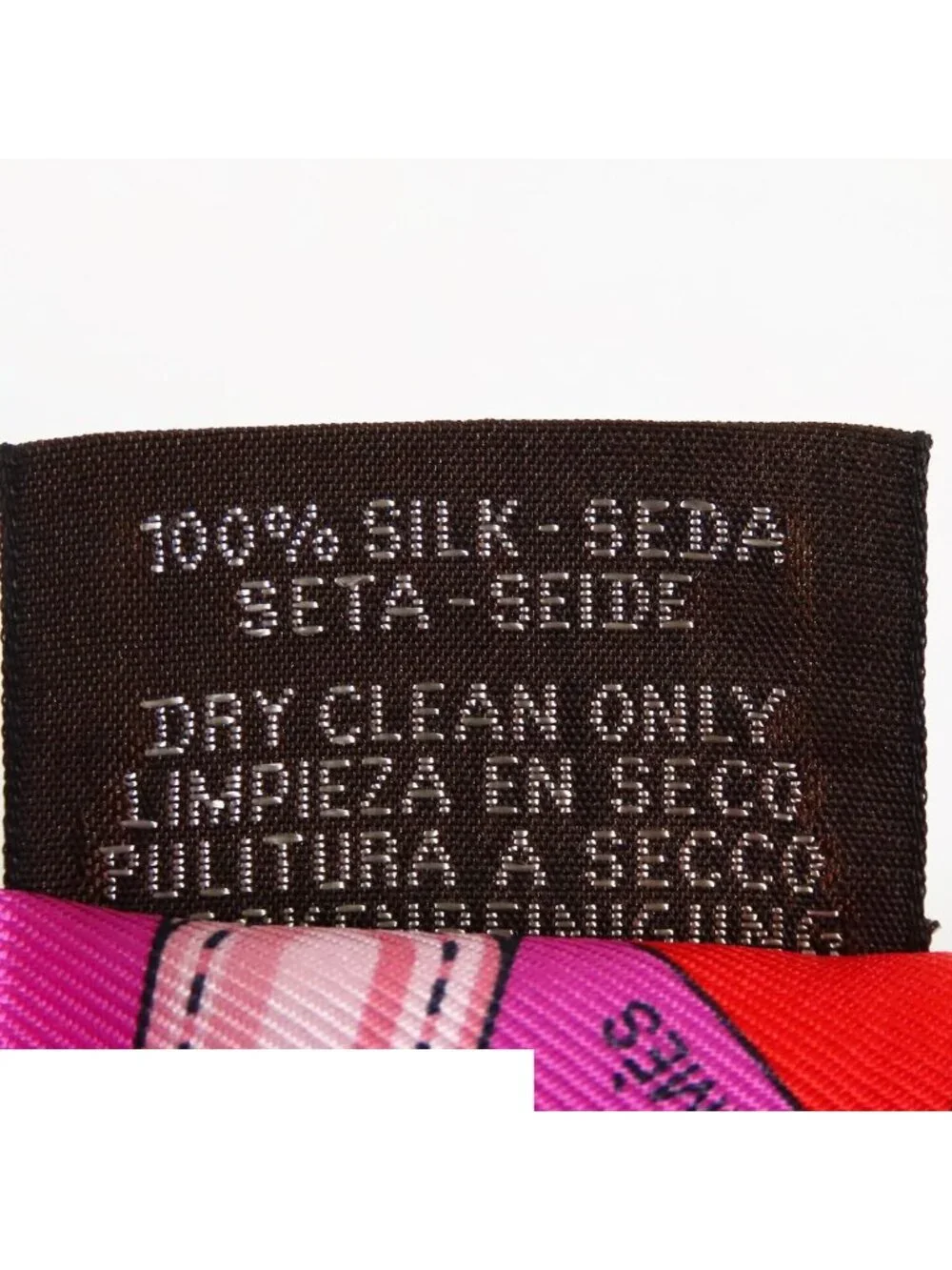 Hermes Twilly Pink Red Silk Clic Clac Modern Cannage Scarf